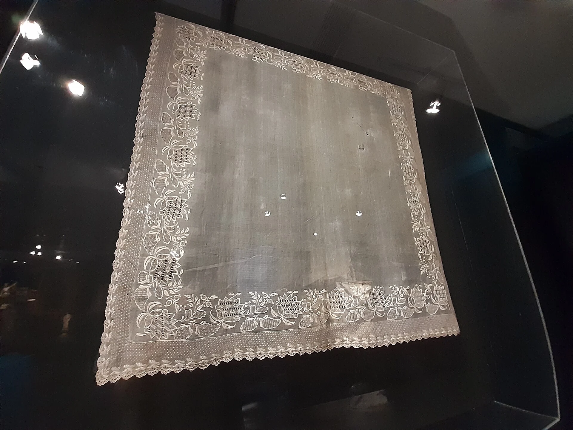 Embroidered piña cloth made from pineapple leaf fibre